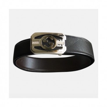 Gucci 2019 Mens Leather Belt - 구찌 2019 남성용 레더 벨트 GUBT0027.Size(4.0cm).블랙
