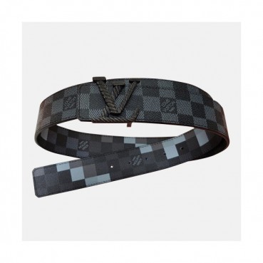Louis vuitton 2019 Mens Reversible Canvas & Leather Belt - 루이비통 2019 남성용  리버시블 캔버스 & 레더 벨트 LOUBT0036.Size(4.0cm).블랙+그레이