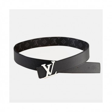 Louis vuitton 2019 Mens Reversible Canvas & Leather Belt - 루이비통 2019 남성용  리버시블 캔버스 & 레더 벨트 LOUBT0028.Size(4.0cm).블랙