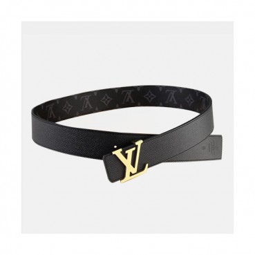 Louis vuitton 2019 Mens Reversible Canvas & Leather Belt - 루이비통 2019 남성용  리버시블 캔버스 & 레더 벨트 LOUBT0027.Size(4.0cm).블랙