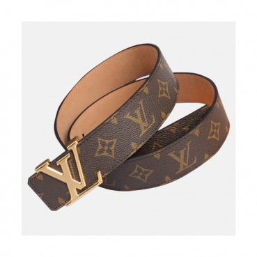 Louis vuitton 2019 Mens Canvas & Leather Belt - 루이비통 2019 남성용  캔버스 & 레더 벨트 LOUBT0026.Size(3.8cm).브라운