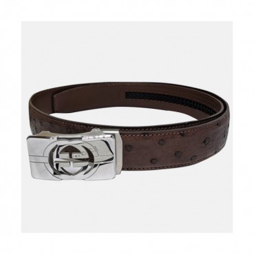 Gucci 2019 Mens Ostrich Leather Belt - 구찌 2019 남성용 오스트리치 레더 벨트 GUBT0024.브라운
