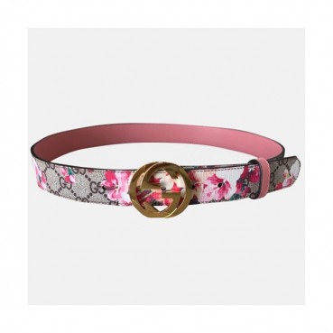 Gucci 2019 Ladies Leather Belt - 구찌 2019 여성용 레더 벨트 GUBT0021.Size(3.4cm).핑크
