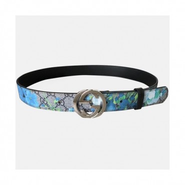 Gucci 2019 Ladies Leather Belt - 구찌 2019 여성용 레더 벨트 GUBT0020.Size(3.4cm).블루