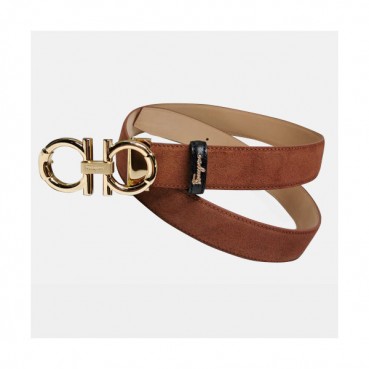 Salvatore Ferragamo 2019 Mens Leather Belt - 살바토레 페라가모 2019 남성용 레더 벨트 FERBT0009.Size(3.5cm).브라운