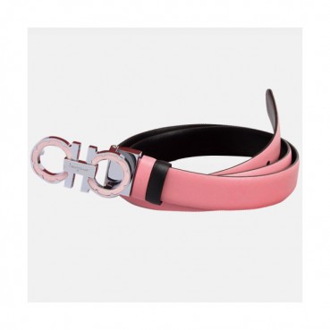 Salvatore Ferragamo 2019 Ladies Reversible Leather Belt - 살바토레 페라가모 2019 여성용 리버시블 레더 벨트 FERB0008.Size(2.5cm).핑크