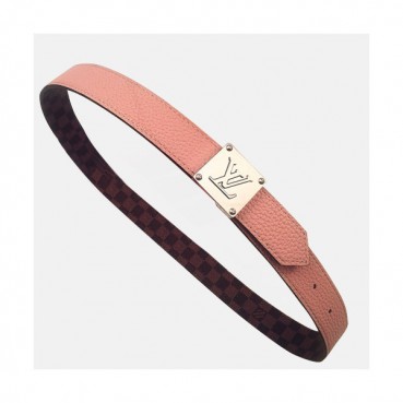Louis vuitton 2019 Ladies Reversible Canvas & Leather Belt - 루이비통 2019 여성용 리버시블 캔버스 & 레더 벨트 LOUBT0023.Size(3.0cm).핑크