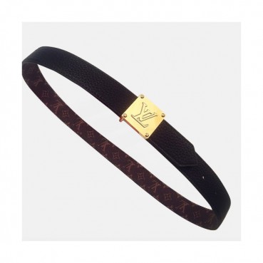 Louis vuitton 2019 Ladies Reversible Canvas & Leather Belt - 루이비통 2019 여성용 리버시블 캔버스 & 레더 벨트 LOUBT0022.Size(3.0cm).블랙