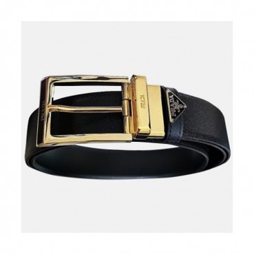 Prada 2019 Mens Business Leather Belt - 프라다 2019 남성 신상 비지니스 레더 벨트 PRABT0002.Size(3.5cm).블랙