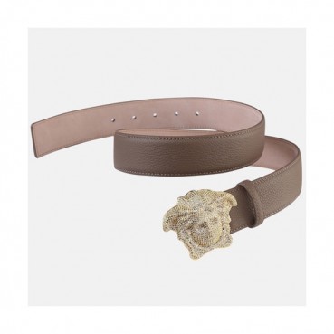 Versace 2019 Mens Leather Belt - 베르사체 2019  남성용  레더 벨트 VERBT0003.Size(4.0cm).브라운은장,브라운금장(화이트큐빅),브라운금장(블랙큐빅)