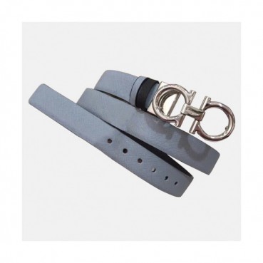 Salvatore Ferragamo 2019 Ladies Leather Belt - 살바토레 페라가모 2019 여성용 레더 벨트 FERB0005.Size(2.5cm).연블루그레이