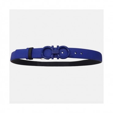 Salvatore Ferragamo 2019 Ladies Leather Belt - 살바토레 페라가모 2019 여성용 레더 벨트 FERB0004.Size(2.5cm).블루