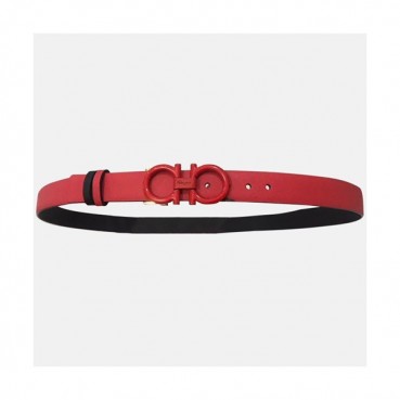 Salvatore Ferragamo 2019 Ladies Leather Belt - 살바토레 페라가모 2019 여성용 레더 벨트 FERB0002.Size(2.5cm).레드