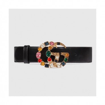 Gucci 2019 Ladies Leather Belt - 구찌 2019 여성용 레더 벨트 GUBT0015.Size(4.0cm).블랙