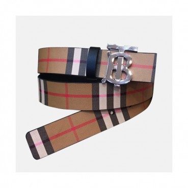 Burberry 2019 Mm/Wm TB Buckle Belt - 버버리 2019 남여공용 TB 버클 벨트 BURBT0007.Size(3.5cm).체크브라운