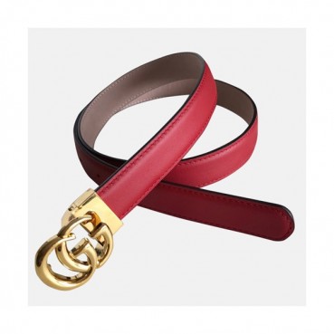 Gucci 2019 Ladies Leather Belt - 구찌 2019 여성용 레더 벨트 GUBT0008.Size(2.5cm).레드