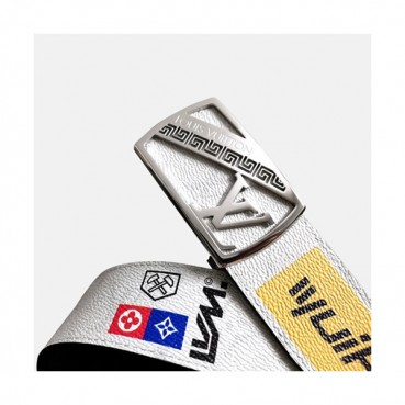 Louis vuitton 2019 Mens Leather Belt - 루이비통 2019 남성용 레더 벨트 LOUBT0017.Size(3.8cm).화이트
