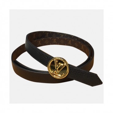 Louis vuitton 2019 Ladies Canvas & Leather Belt - 루이비통 2019 여성용 캔버스 & 레더 벨트 LOUBT0016.Size(2.5cm).블랙금장,블랙은장