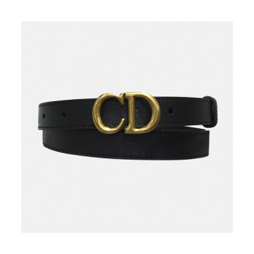 Christian Dior 2019 Ladies Leather Belt - 크리스챤 디올 2019 여성용 레더 벨트 DIOBT0003,Size(2.0CM).블랙