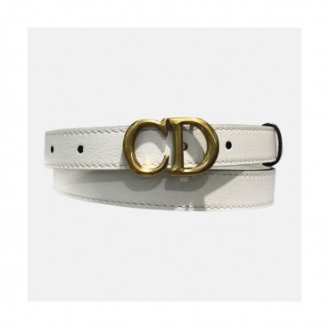 Christian Dior 2019 Ladies Leather Belt - 크리스챤 디올 2019 여성용 레더 벨트 DIOBT0002,Size(2.0CM).화이트