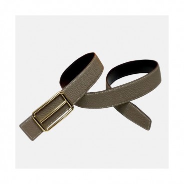 Hermes 2019 Mens Leather Belt - 에르메스 2019 남성용 레더 벨트 HERBT0031.Size(3.8cm).그레이