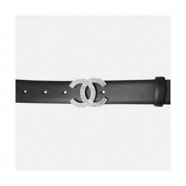 Chanel 2019 Ladies Leather Belt - 샤넬 2019 여성용 레더 벨트 CHABT0010.Size(3.0cm).블랙