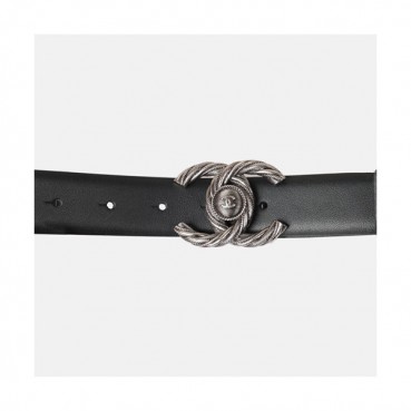 Chanel 2019 Ladies Leather Belt - 샤넬 2019 여성용 레더 벨트 CHABT0004.Size(3.0cm).블랙