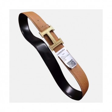 Hermes 2019 Mens Reversible Leather Belt - 에르메스 2019 남성용 리버시블 레더 벨트 HERBT0021.Size(3.8cm).브라운
