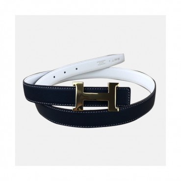 Hermes 2019 Ladies Reversible Epsom & Swift Leather Belt - 에르메스 2019 여성용 리버시블 엠송&스위프트 레더 벨트 HERBT0008.Size(2.5cm).다크네이비