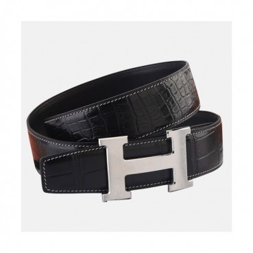 Hermes 2019 Mens Business Signature Logo Leather Belt - 에르메스 2019 남성 비지니스 시그니처 로고 가죽 벨트 HERBT0002.Size(3.8cm).브라운금장,블랙은장,그레이은장