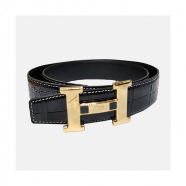 Hermes 2019 Mens Business Signature Logo Leather Belt - 에르메스 2019 남성 비지니스 시그니처 로고 가죽 벨트 HERBT0001.Size(3.8cm).블랙금장,블랙은장