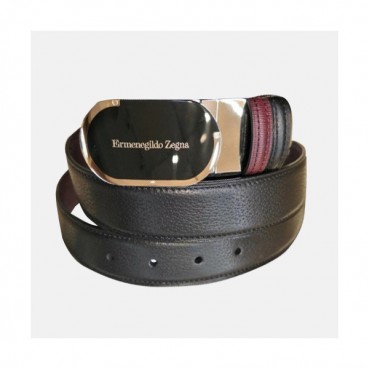 Ermenegildo Zegna 2019 Mens Reversible Business Leather Belt - 에르메네질도 제냐 남성 리버시블 비지니스 레더 벨트 Zeg0061x.Size(3.5cm).블랙