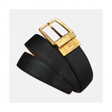 Ermenegildo Zegna 2019 Mens Business Classic Buckle Reversible Leather Belt - 에르메네질도 제냐  신상 남성 비지니스 클랙식 버클 양면 레더 벨트 Zeg0078x.Size(3.5cm).블랙금장