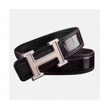 Hermes 2019 Mens Business Signature Logo Leather Belt - 에르메스 남성 비지니스 시그니처 로고 가죽 벨트 Her0200x.Size(3.8cm).2컬러(블랙은장/브라운금장)
