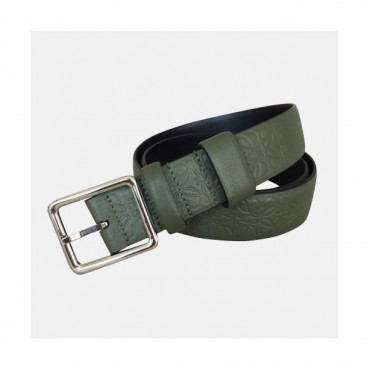 Loewe 2019 Mens Business Classic Buckle Leather Bellt - 로에베 남성 비지니스 클래식 버클 레더 벨트 Loe0036x.Size(3.8cm).그린은장