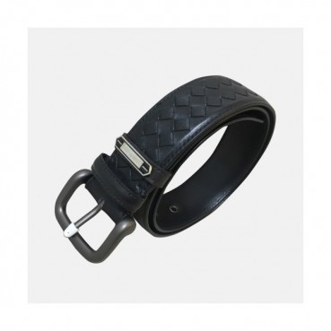Bottega Veneta 2019 Mens Intrecciato Continental Handi craft Leather Belt - 보테가베네타 남성 인트레치아토 핸디 크래프트 레더  벨트 Bot0052x.Size(3.5cm).블랙