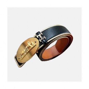 Hermes 2019 Mens Business Signature Logo Leather Belt - 에르메스 남성 비지니스 시그니처 로고 가죽 벨트 Her0185x.Size(3.8cm).블랙금장