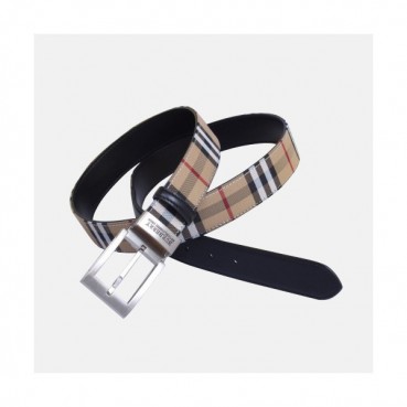 Burberry 2019 Mens London Classic Logo Buckle Business Leather Belt - 버버리 남성 런던 클랙식 로고 버클 비지니스 레더 벨트 Bur0588x.Size(3.5cm).체크블랙은장