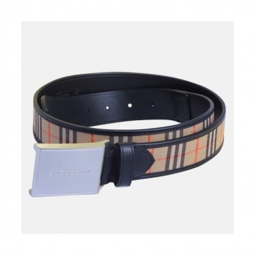 Burberry 2019 Mens London Initial Box  Logo Buckle Business Leather Belt - 버버리 남성 런던 이니셜 박스 로고 버클 비지니스 레더 벨트 Bur0586x.Size(3.5cm).체크블랙은장