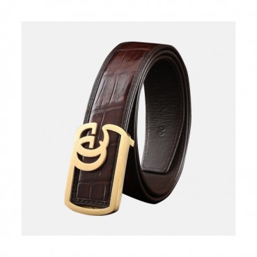 Gucci 2019 Mens Signature GG Steel Buckle Leather Belt - 구찌 신상 남성 시그니처 GG 스틸 버클 레더 벨트 Guc0856x.Size(3.8cm).2컬러(블랙은장/브라운금장)