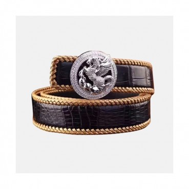 Stefano Ricci 2019 Mens Handi Craft Snake Leather Belt - 스테파노리치 남성 핸디 크래프트 뱀가죽 벨트 Ste0063x.Size(3.8cm).2컬러(브라운은장,브라운금장)