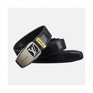 Louis vuitton 2019 Mens Signature Initial Logo Buckle Leather Belt - 루이비통 남성 신상 시그니처 이니셜 로고 버클 레더 벨트 Lou0878x.Size(3.8cm).2컬러(블랙은장/블랙금장)