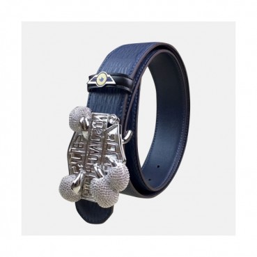 Stefano Ricci 2019 Mens Handi Craft Leather Belt - 스테파노리치 남성 핸디 크래프트 레더 벨트 Ste0058x.Size(3.8cm).블루은장