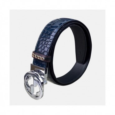 Gucci 2019 Mens Signature GG Steel Buckle Leather Belt - 구찌 신상 남성 시그니처 GG 스틸 버클 레더 벨트 Guc0852x.Size(3.5cm).블루은장