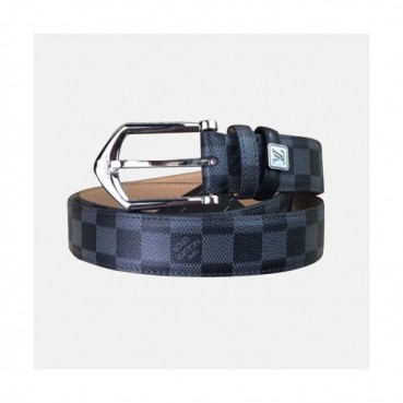Louis vuitton 2019 Mens Damier Classic Buckle Leather Belt - 루이비통 남성 신상 다미에 클래식 버클 레더 벨트 Lou0872x.Size(3.5cm).블랙은장