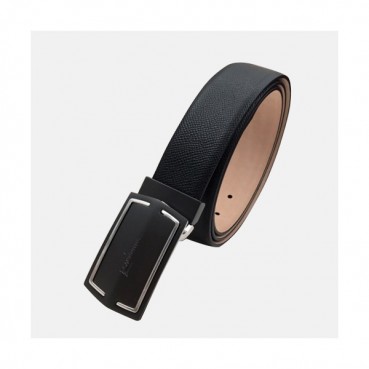 Salvatore Ferragamo 2019 Mens Box Logo Buckle Leather Belt - 살바토레 페라가모 남성 박스 로고 버클 레더 벨트 Fer0218x.Size(3.4cm).블랙검장