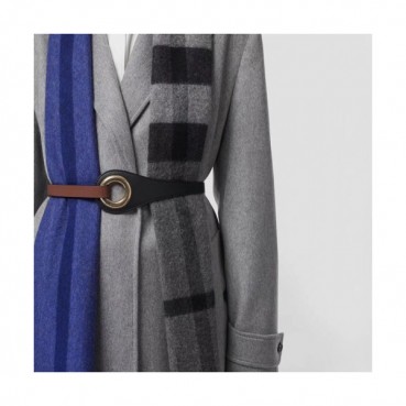 Burberry 2019 Ladies Initial Logo 'D'Buckle Business Leather Belt - 버버리 여성 이니셜 로고 'D' 버클 비지니스 레더 벨트 Bur0562x.Size6.5cm 블랙금장