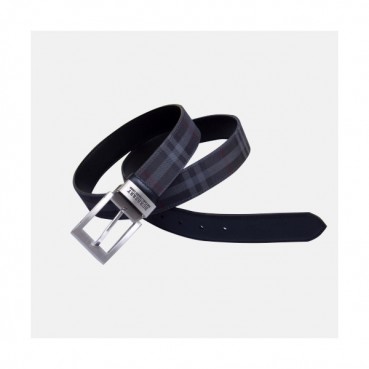 [매장판]Burberry 2019 Mens Londan Classic Logo Buckle Business Check Leather Belt - 버버리 남성 런던 클래식 로고 버클 비지니스 체크 레더 벨트 Bur0551x.Size(3.5CM).체크블랙은장