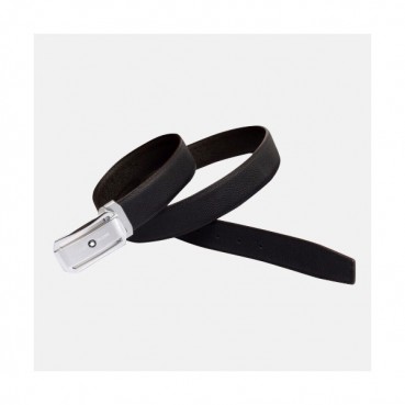 Montblanc 2019 Mens Business Box Logo Buckle Leather Belt - 몽블랑 신상 남성 비지니스 박스 로고 버클 레더 벨트 Mont0045x.Size(3.5cm).블랙은장