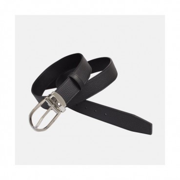 Montblanc 2019 Mens Business Classic Buckle Leather Belt - 몽블랑 신상 남성 비지니스 클래식 버클 레더 벨트 Mont0044x.Size(3.5cm).블랙은장